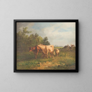 Constant Troyon - Cattle on the pasture.webp