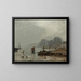 Pescatore - Constant Troyon — quadro incorniciato alla parete
