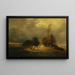 Paesaggio con tempesta - Constant Troyon — quadro incorniciato alla parete