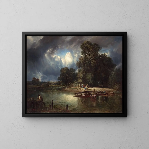 L'orage qui s'annonce - Constant Troyon — quadro incorniciato alla parete
