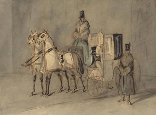 Constantin Guys - Carriage With Driver And Groom  Autumn.webp