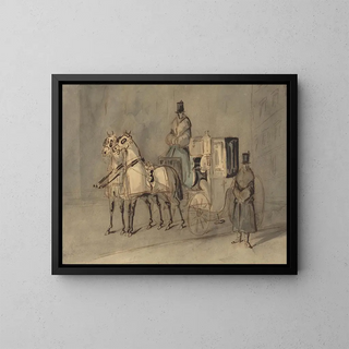Constantin Guys - Carriage With Driver And Groom  Autumn.webp