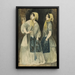 Due donne con foulard giallo - Constantin Guys — quadro incorniciato alla parete
