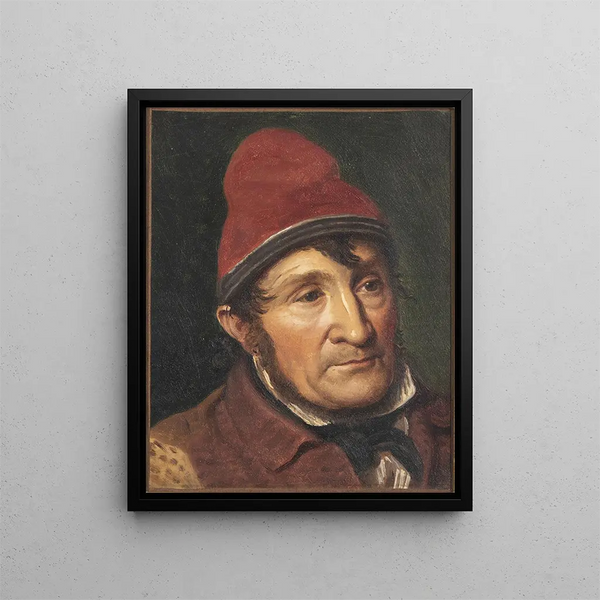 Ritratto di Jean Holm Lem a Bombebssen - Constantin Hansen — quadro incorniciato alla parete