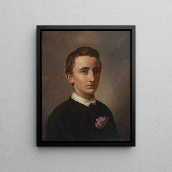 Ritratto del futuro professore assistente e dottorando August Weis - Constantin Hansen — quadro incorniciato alla parete