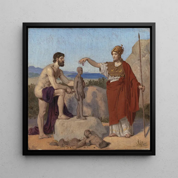 Constantin Hansen - Prometheus Moulding Man from Clay.webp