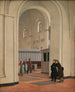 L'interno della chiesa di St. Bendts a Ringsted - Constantin Hansen — vista dell’opera