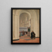 L'interno della chiesa di St. Bendts a Ringsted - Constantin Hansen — quadro incorniciato alla parete