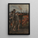 Ritorno dei minatori - Constantin Meunier — quadro incorniciato alla parete