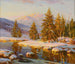 Tramonto invernale - Constantin Westchiloff — vista dell’opera
