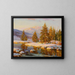 Tramonto invernale - Constantin Westchiloff — quadro incorniciato alla parete