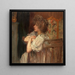contemplazione - Albert de Belleroche — quadro incorniciato alla parete
