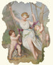 Ragazza su una altalena con due bambini - Scuola Continentale — vista dell’opera