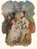 Ragazza con un ventaglio e due bambini in abito elegante - Scuola Continentale — vista dell’opera