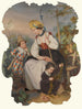 Ragazza con due bambini Il ragazzo vestito da Arlecchino - Scuola Continentale — vista dell’opera