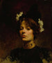 Ritratto di una donna con collana ornata di gioielli - Scuola Continentale — vista dell’opera