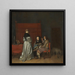 conversazione galante conosciuto come L'Amonition paternelle - Gérard ter Borch — quadro incorniciato alla parete