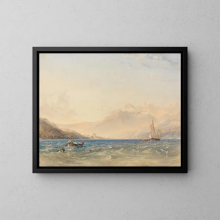 Copley Fielding - The Head of Loch Fyne with Dindarra Castle.webp