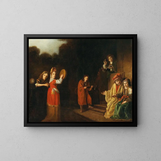 Cornelis Bisschop - Portrait of a family in an OldTestament setting.webp