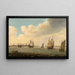 Vele nel porto di Rotterdam - Cornelis Bol — quadro incorniciato alla parete