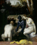 Bethsabée al suo trucco - Cornelis Cornelisz van Haarlem — vista dell’opera