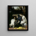 Bethsabée al suo trucco - Cornelis Cornelisz van Haarlem — quadro incorniciato alla parete