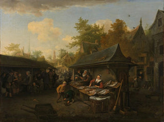 Cornelis Dusart - Fish Market.webp