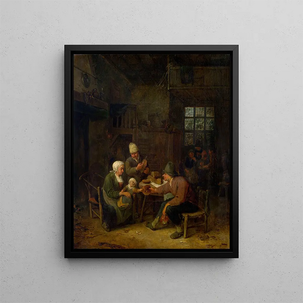 Interno - Cornelis Dusart — quadro incorniciato alla parete