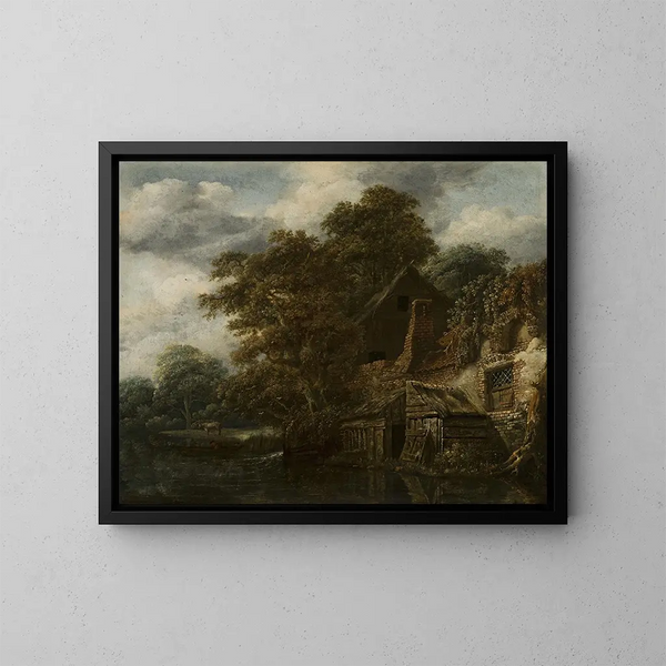 Paesaggio con un mulino - Cornelis Gerritsz Decker — quadro incorniciato alla parete