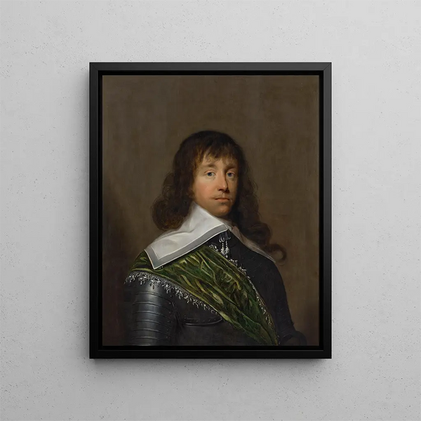 Ritratto di un gentiluomo (Conflitto di Caso) - Cornelis Jonson van Ceulen — quadro incorniciato alla parete