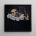 Ritratto di Paulus van Vianen 1550-1613 - Cornelis Ketel — quadro incorniciato alla parete