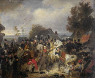 Il principe d'Orange che cambia il suo cavallo ferito durante l'impegno a Boutersem - Cornelis Kruseman — vista dell’opera