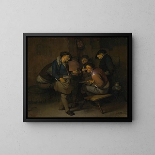 Cornelis Pietersz Bega - Six Peasants In An Interior.webp