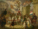 Allegoria della processione trionfale del principe d'Orange, il futuro re Willem II, come eroe di Waterloo 1815 - Cornelis Van Cuylenburgh II — vista dell’opera