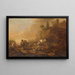Paesaggio con pastori e i loro greggi - Cornelis de Bie — quadro incorniciato alla parete