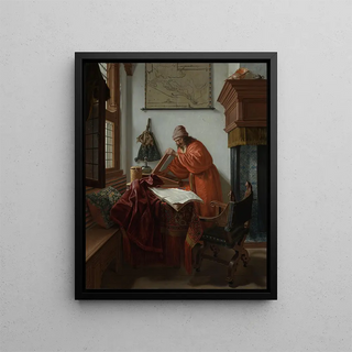 Cornelis de Man - Interior with a man in a Japanese robe.webp