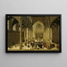 Interno di chiesa con Cristo che predica a una congregazione - Cornelis van Dalem — quadro incorniciato alla parete