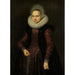 Riproduzione del dipinto Ritratto di Brechtje Overrijn van Schoterbosch - Cornelis van der Voort