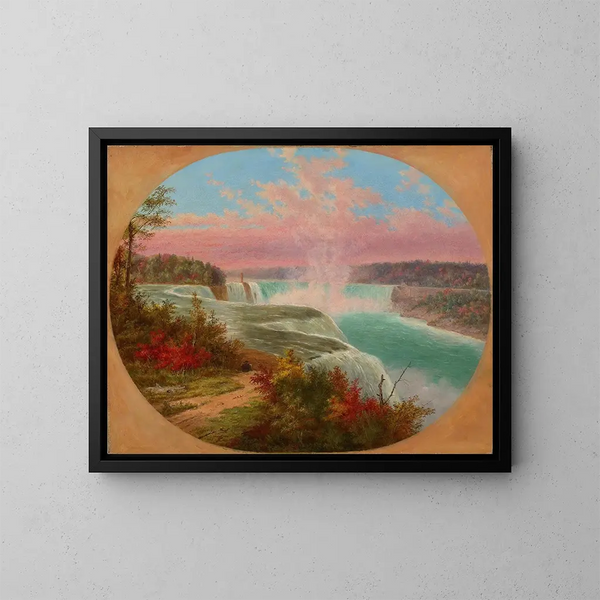 L'artiste à Niagara - Cornelius David Krieghoff — quadro incorniciato alla parete