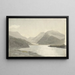 Luce del sole su un lago vicino a Snowdon Llanberis, Nord del Galles - Cornelius Varley — quadro incorniciato alla parete
