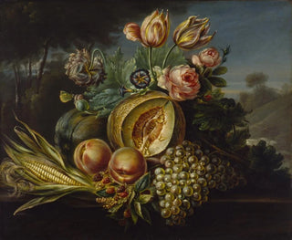Cornelius de Beet - Still Life with Fruit and Flowers.webp