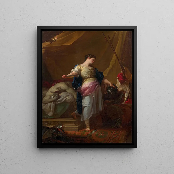 Judith e Oloferne - Corrado Giaquinto — quadro incorniciato alla parete