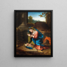 Adorazione del Bambino Gesù - Correggio — quadro incorniciato alla parete