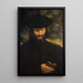 Ritratto di un uomo con un libro - Correggio — quadro incorniciato alla parete