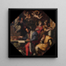 Cosimo studia la presa di Siena - Giorgio Vasari — quadro incorniciato alla parete