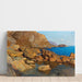 Riproduzione del dipinto Costa rocciosa vicino a Nervi al tramonto - Alfred Zoff
