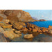 Riproduzione del dipinto Costa rocciosa vicino a Nervi al tramonto - Alfred Zoff
