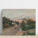 Riproduzione del dipinto Tramonto, La Strada di Versailles a Chaville - Alfred Sisley