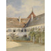Riproduzione del dipinto Corte ad arcate di Maria Anzbach - Marie Egner