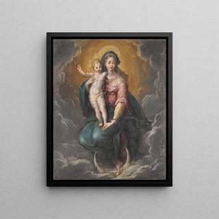 Cristoforo Roncalli - The Madonna And Child On A Crescent Moon.webp